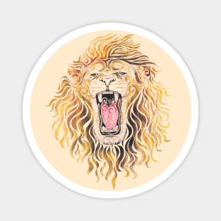 Swirly Lion Magnet